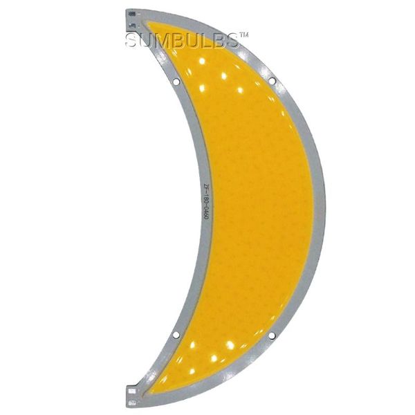 

bulbs arrival super bright 50w moon cob led light lamp warm white cold dc12-14v 180mm diameter luniform moonshapped bulb