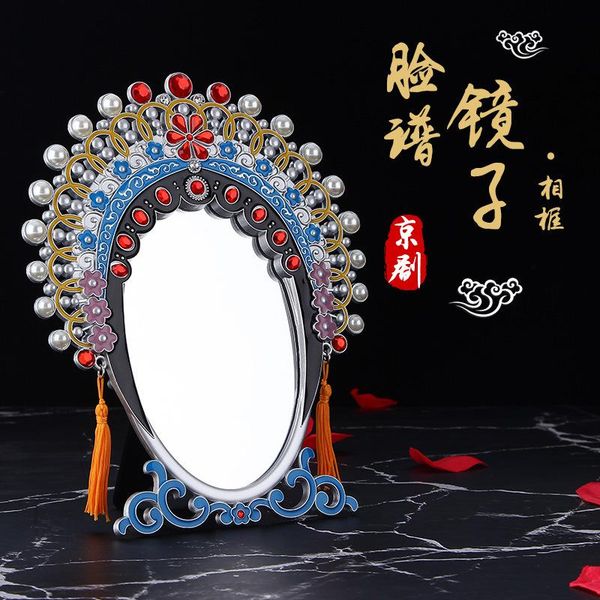 

peking opera, facial makeup, concubine, mirror, po frame, decoration, chinese style home furnishings party favor