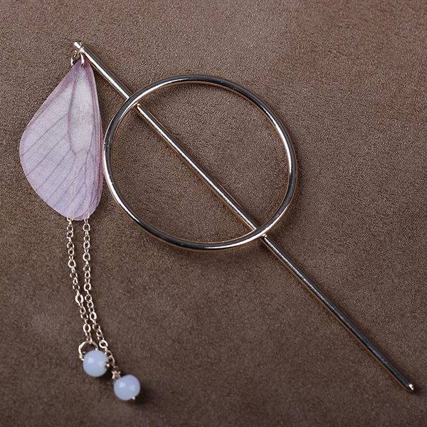 

hair clips & barrettes gauze cicada wing butterfly hairpin personality simple temperament headdress, Golden;silver