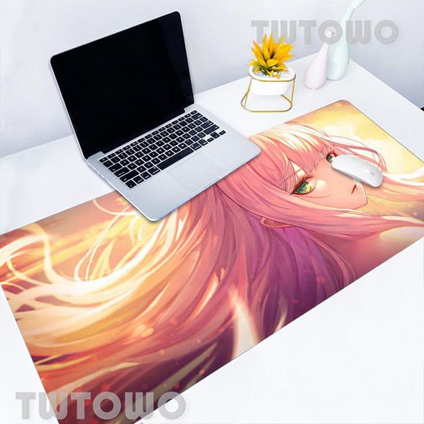 

mouse pads & wrist rests darling in the franxx girl anime pad computer hd mat gamer desk natural rubber mice