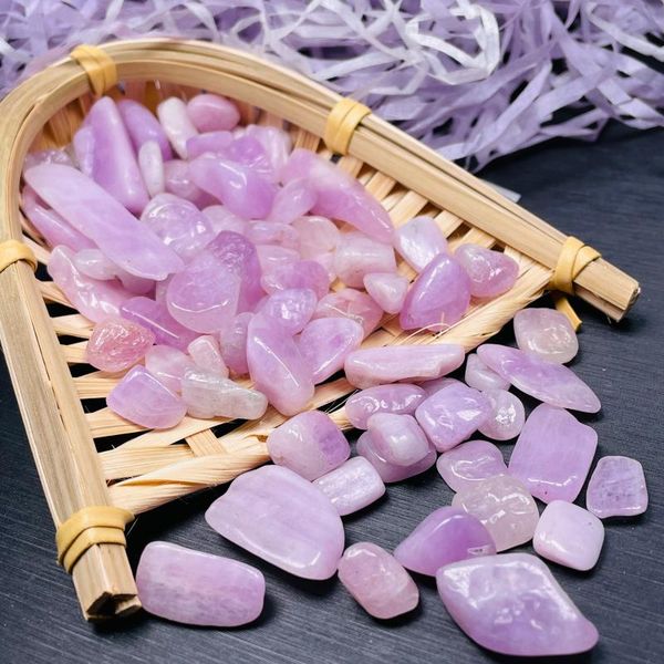 

natural purple apatite tumbled crystals quartz gravel original stone for minerals specimen decorative objects & figurines