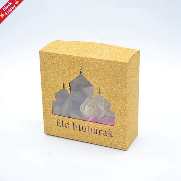 

gift wrap 20 pieces islamic laser cut eid mubarak hajj sweet boxes with plastic pvc window
