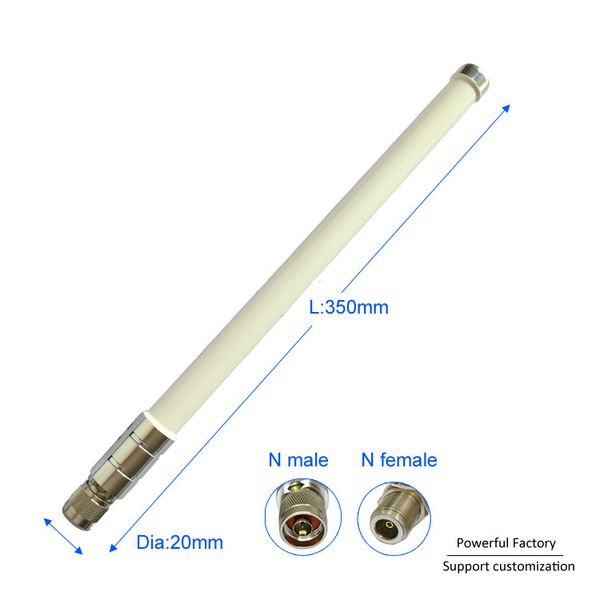 

outdoor wifi 5g antennas n male omni dual band 2.4g 5.8g fpr antenna 1pcs