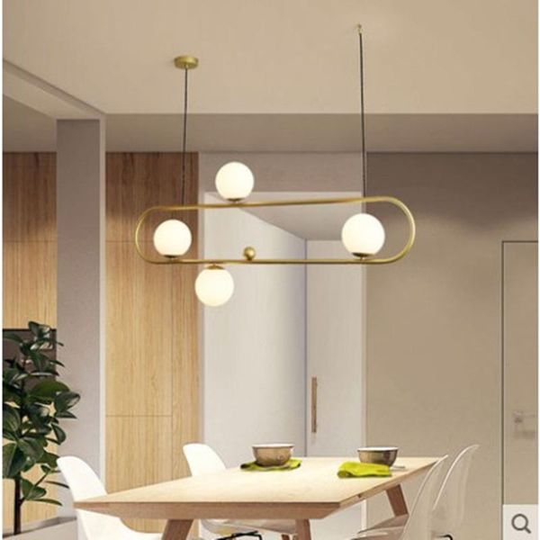 

pendant lamps nordic europe led glass ball stone chandelier lamp hang home lighting livingroom bedroom