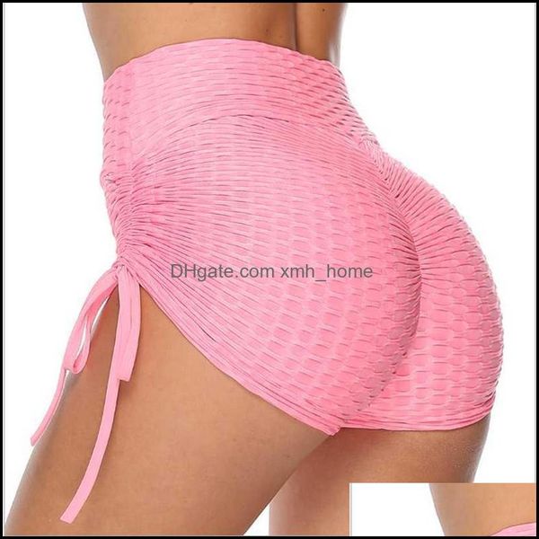 

yoga exercise wear athletic outdoor apparel & outdoorsyoga outfits women sports fitness bubble shorts bow summer jacquard leisure drop deliv, White;red
