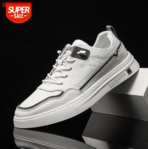 

men's leather small white shoes, sneakers, black reflective casual sneakers #rs4s