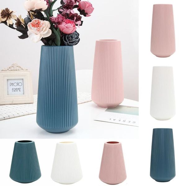 

vases imitation ceramic vase creative nordic plastic small living room decoration hydroponic