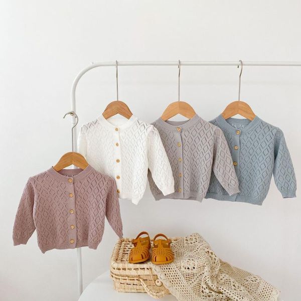 

jackets 7999 baby clothes thin cardigan spring and summer 2021 girl coat sweet hollow out air conditioning coats, Blue;gray