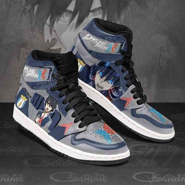 

darling in the franxx hiro sneakers code 016 custom sho, Black