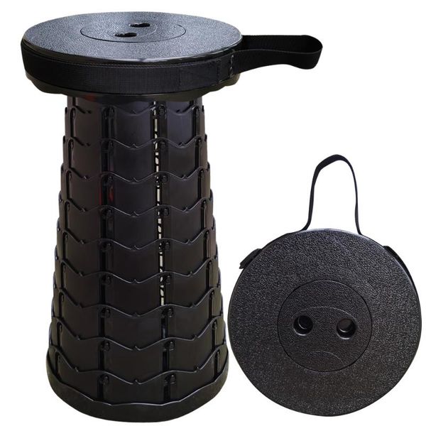 

camp furniture stool adjustable folding camping fishing chair portable bearing 400lb retractable