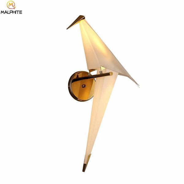 

modern led bird lamp wall lights sconces aisle deco lighting fixtures lamps bedroom bedside light luminaria
