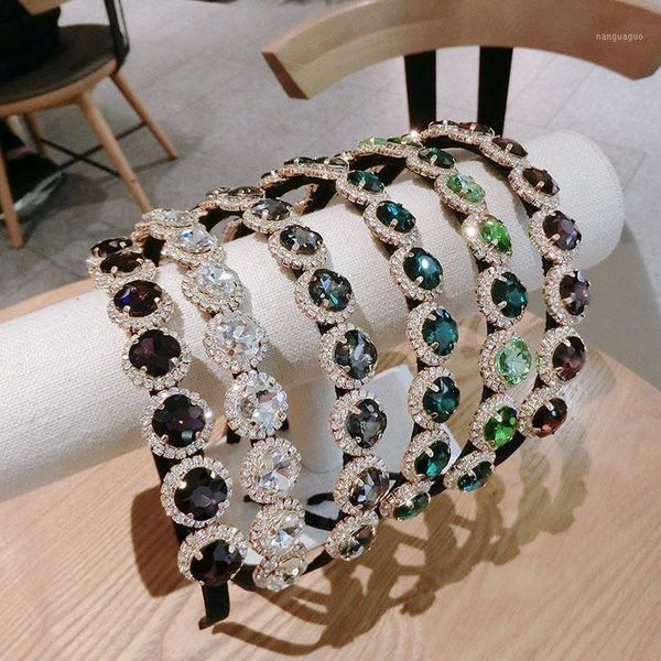 

women's gem headband fabric hairband head wrap hair band accessories diamond for girls hairbands1