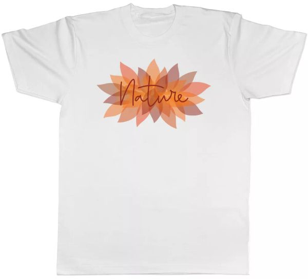 

nature mens t-shirt, White;black