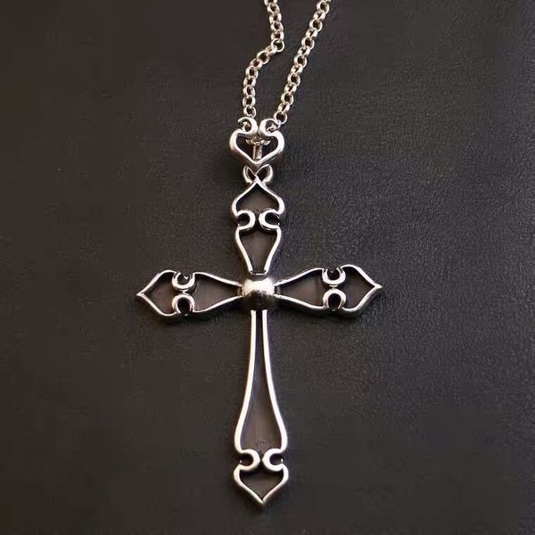 

luxury design croton's new personalized black cross necklace for c/hrome/hearts, Silver