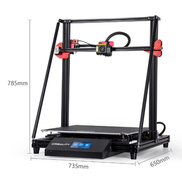

printers creality 3d cr-10 max bl auto leveling sensor printer 4.3inch touch lcd resume printing filament detection meanwell power