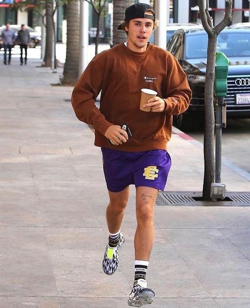 

factory outlet eric emanuel ee basic short men's fitness shorts, mesh breathable beach pants, sports series basketball pants new york 2, White;black