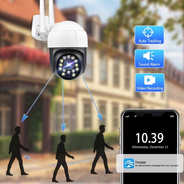 

webcams wifi 1080p hd outdoor ip auto tracking home security cctv h.265 network e-mail color night vision