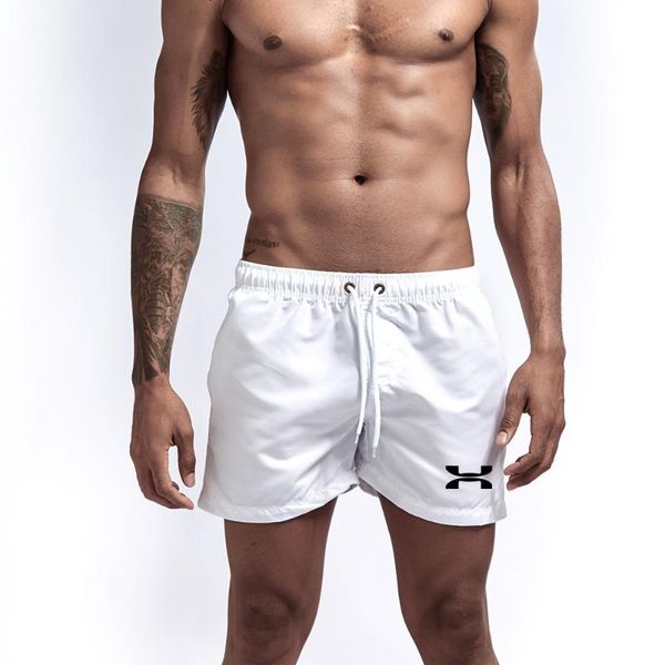 

gym clothing brand printing sports shorts 2021 summer and leisure cool beach all-match quick-drying fitness male running pants, White;black