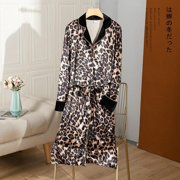 

women's sleepwear velvet women lapel autumn nightgown casual sleepshirt long sleeve nightdress home dress homewear, Black;red