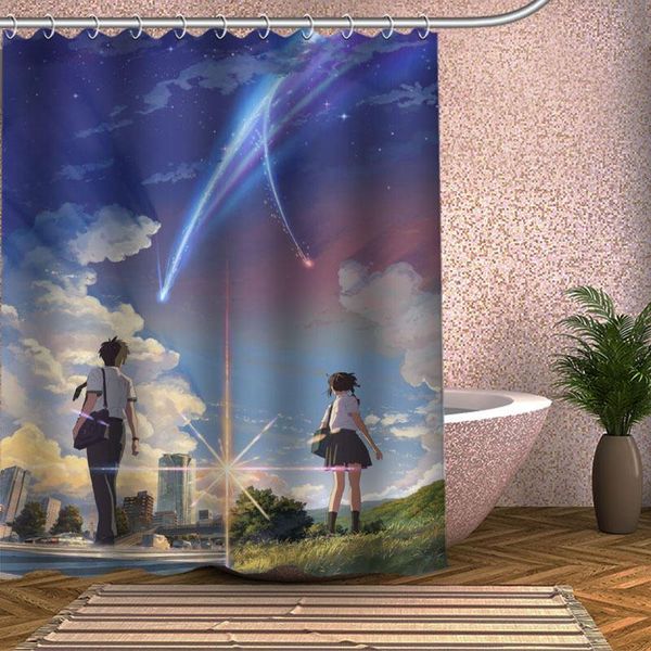 

curtain eco-friendly modern fabric polyester custom bath curtains home decor shower