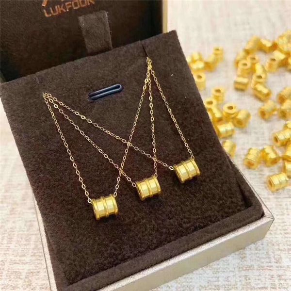 

full hard necklace 18k gold flash o chain small waist pendant 999, Silver