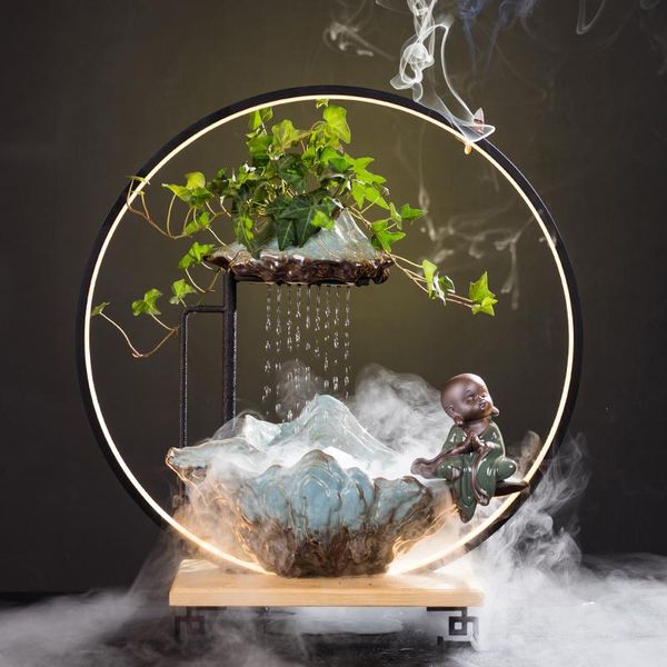 

fragrance lamps smoke fountain incense burner mountain large light statue ceramic backflow encensoir burners bg50ib