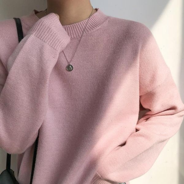 

autumn womens sweaters winter clothes women harajuku style korean fashion personality retro warm pink knitted sweater, White;black