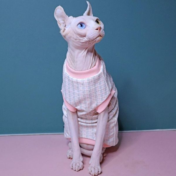 

cat costumes sphinx hairless clothes 100% cotton soft vest kitty for summer
