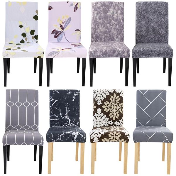 

chair covers 1pc geometric printed cover stretch elastic slipcovers removable for weddings banquet el restaurant