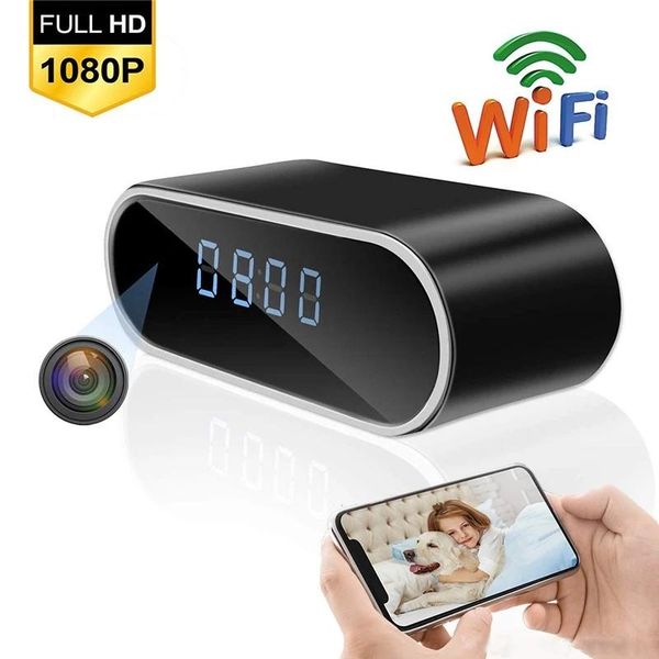 

wireless wifi mini clock camera oculta alarm camcorder watch 1080p ip/ap security night vision motion detect remote monitor cam cameras