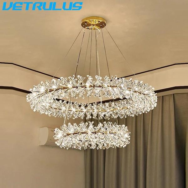 

ceiling lights nordic postmodern firefly crystal chandeliers light luxury minimalist chandelier lighting pendant led lustre hang lamp