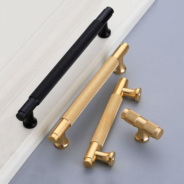 

handles & pulls metal furniture cabinet drawer handle gold black luxury t bar cupboard kitchen wardrobe dresser door pull knob hardware