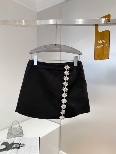 

women's shorts 2021 women fashion loose high waist diamond skirt 1012, White;black