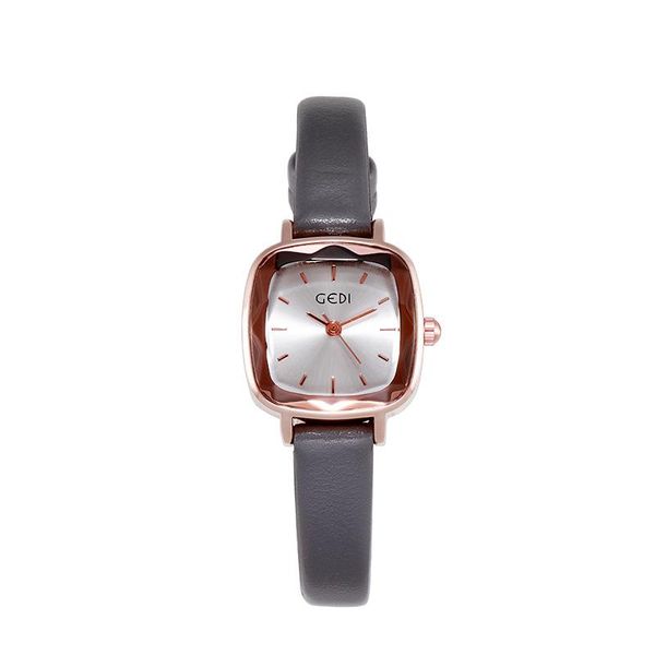 

wristwatches 2021 square women watches korean style fashion student casual water resistant gift for, Slivery;brown