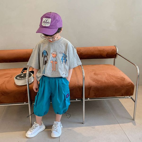 

im children's wear boys' suit summer zhongda korean fashion and pants, White