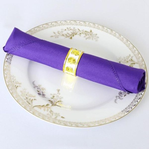 

cleaning cloths napkins square for wedding parties polyester dinner tableware table decoration