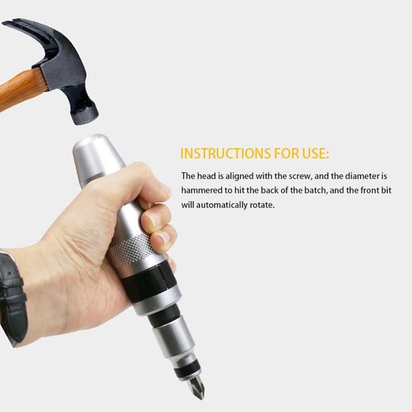 

hand tools multi-purpose heavy duty impact screwdriver set driver chisel bits socket kit screw sleeve dual purpose 7 pieces tool