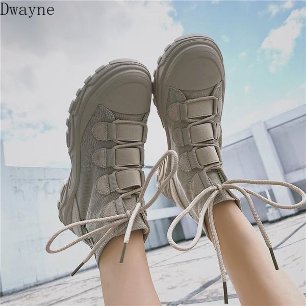 

boots and girls fall 2021 fashion shoes thick bottom canvas, Black