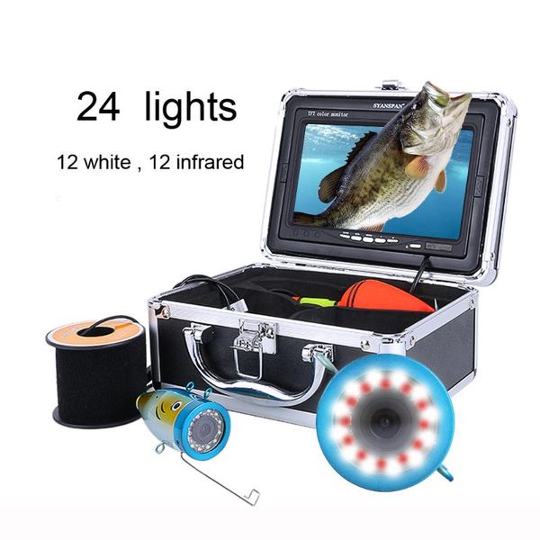 

ice fishing finder camera under water led light 1200tvl 9inch display real-time 15m 30m ip cameras