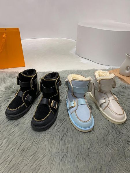 

boots women's shoes snow 2021 winter style plus velvet warm round toe fashion casual sleeve non-slip cotton, Black