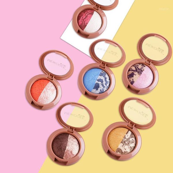 

makeup baking eye shadow lazy easy to dyed set eyeshadow pallet shimmer baked pigment waterproof cosmetics1