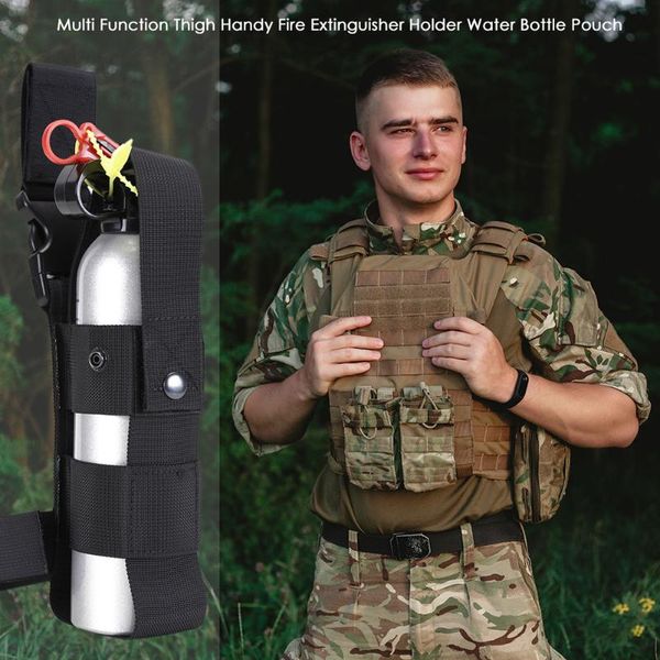 

thigh bottle bag multi function handy fire extinguisherÂ holderÂ portable camping water pouch kettle storage bags outdoor