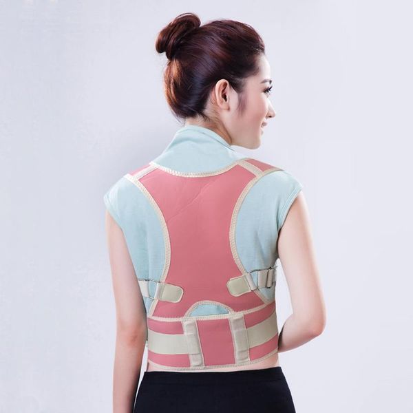 

adjustable back posture support spinal brace vest to correct elastic neoprene shoulder, Black;blue