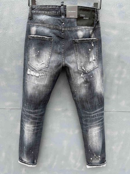 

men's jeans phantom turtle classic fashion man hip hop rock moto mens casual design ripped distressed ny denim biker 1028, Blue