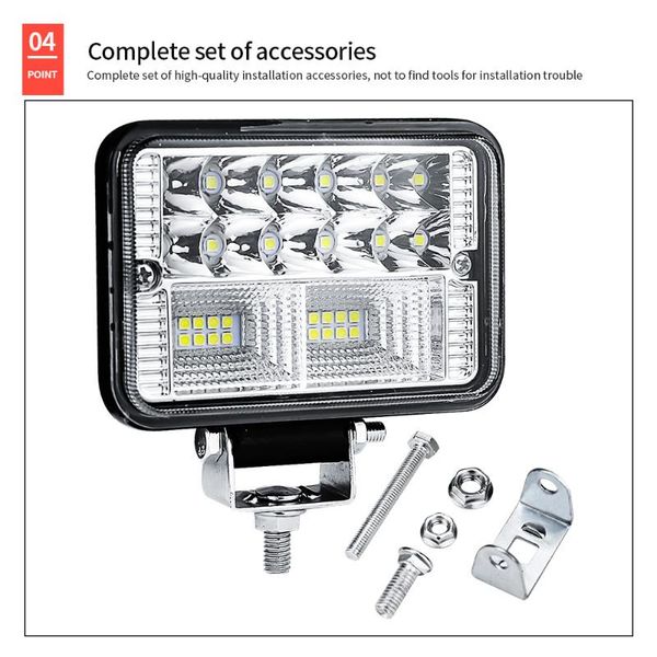

working light 12v-24v work 26led 4 inch 6000k white high brightness replacement