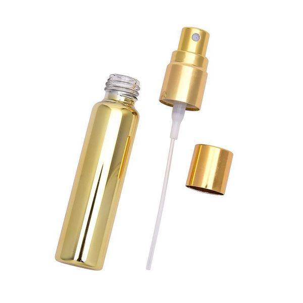 

10ml refillable portable mini perfume bottle traveler aluminum spray atomizer empty parfum spray atomizer container tools free