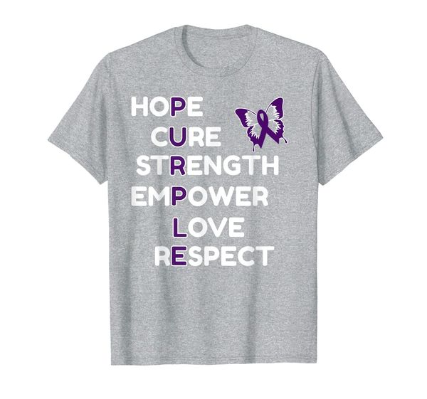 

alzheimer awareness purple butterfly fighting to hope love t-shirt, White;black