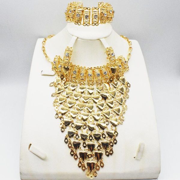 

earrings & necklace bridal gift fashion african jewelry set female bracelet travel gold, Silver