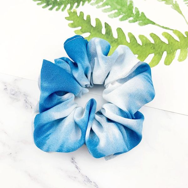 

hair accessories explosion style girls fabric band women scrunchie, Slivery;white