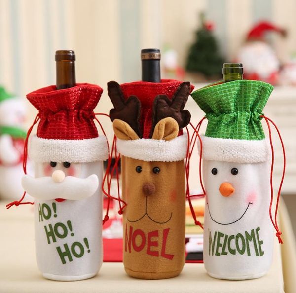 

gift wrap 50pcs christmas decorations upmarket doll old snowman elk wine bottle bag
